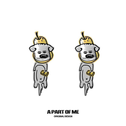 Banana Puppy Cute Earrings