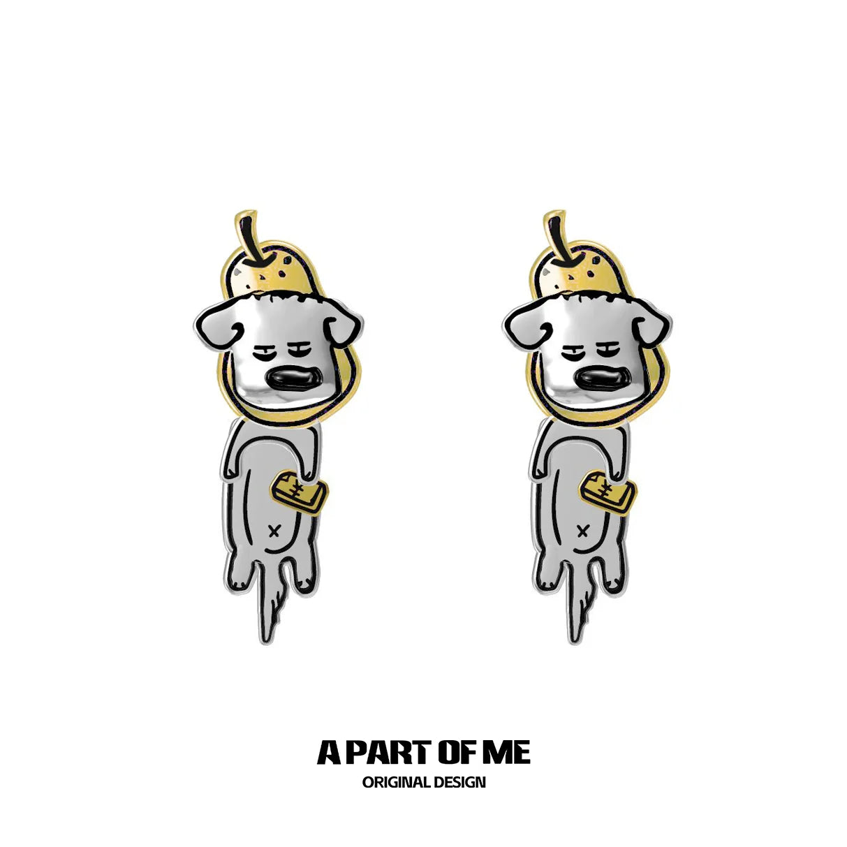 Banana Puppy Cute Earrings