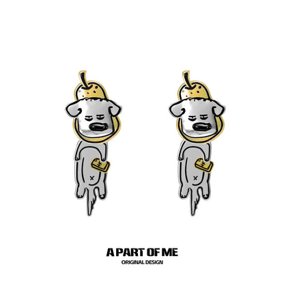 Banana Puppy Cute Earrings