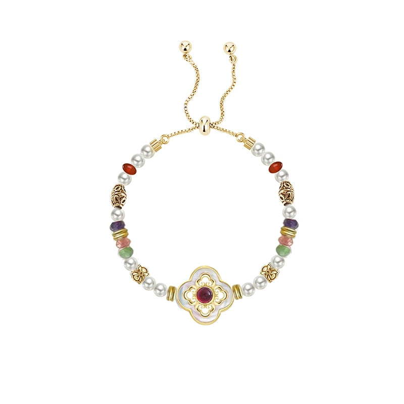 Colorful Clover Vintage Bracelet