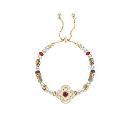 Colorful Clover Vintage Bracelet