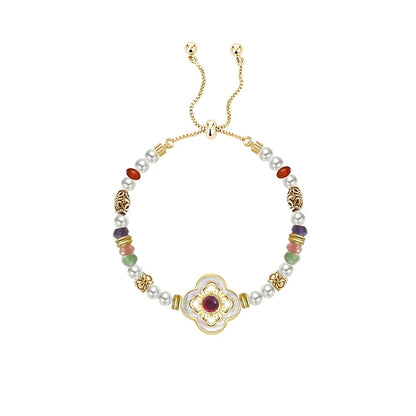 Colorful Clover Vintage Bracelet