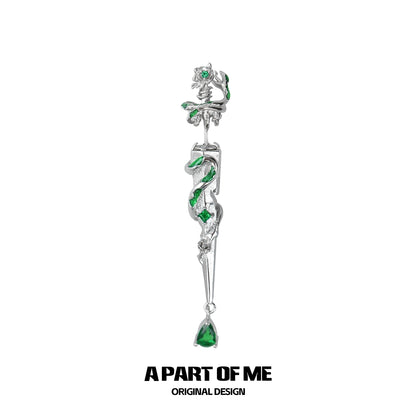 Slytherin Sword Stud Earrings