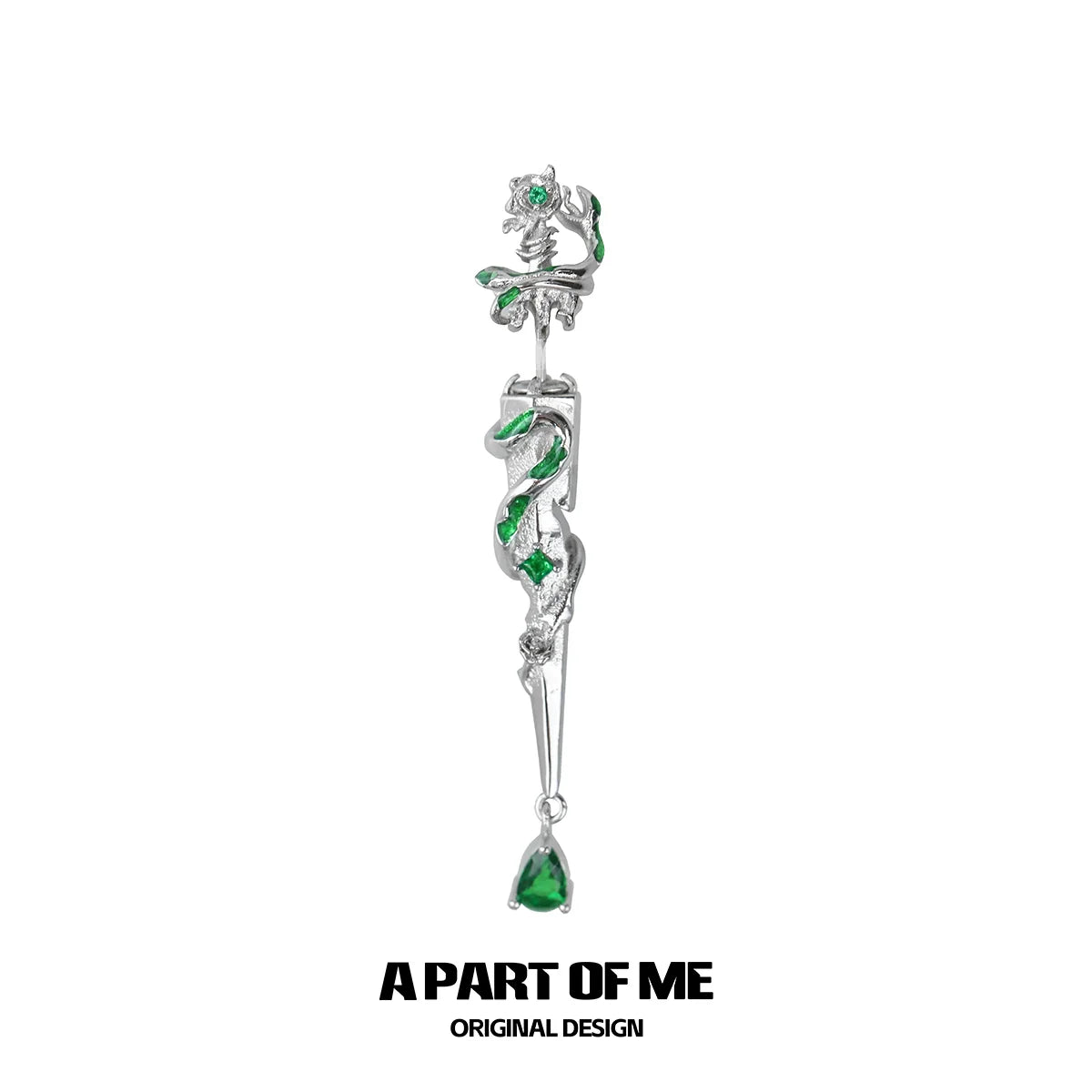Slytherin Sword Stud Earrings