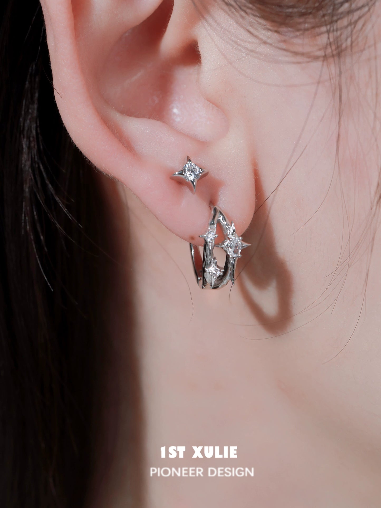 Eternal Star Silver Ear Cuff