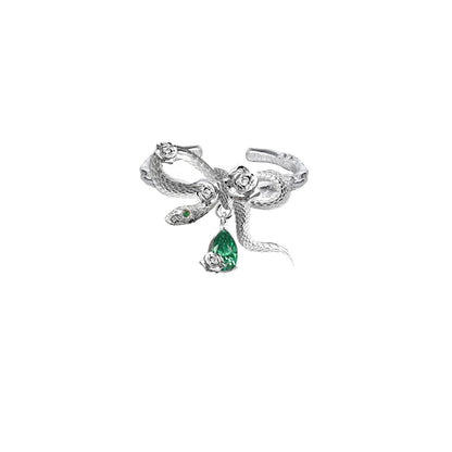 Rose & Snake Dance Ring