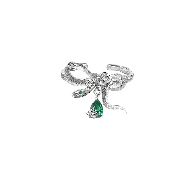 Rose & Snake Dance Ring