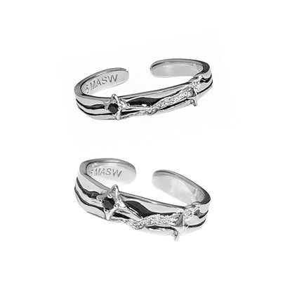 Brilliant Starry Couple Rings