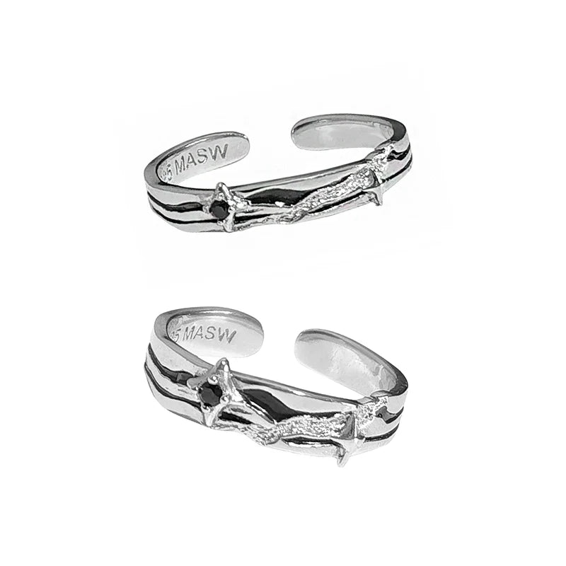Brilliant Starry Couple Rings