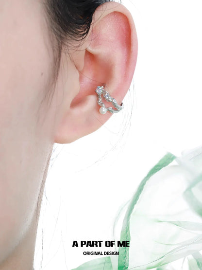 Rainbow Pearl Ear Cuffs