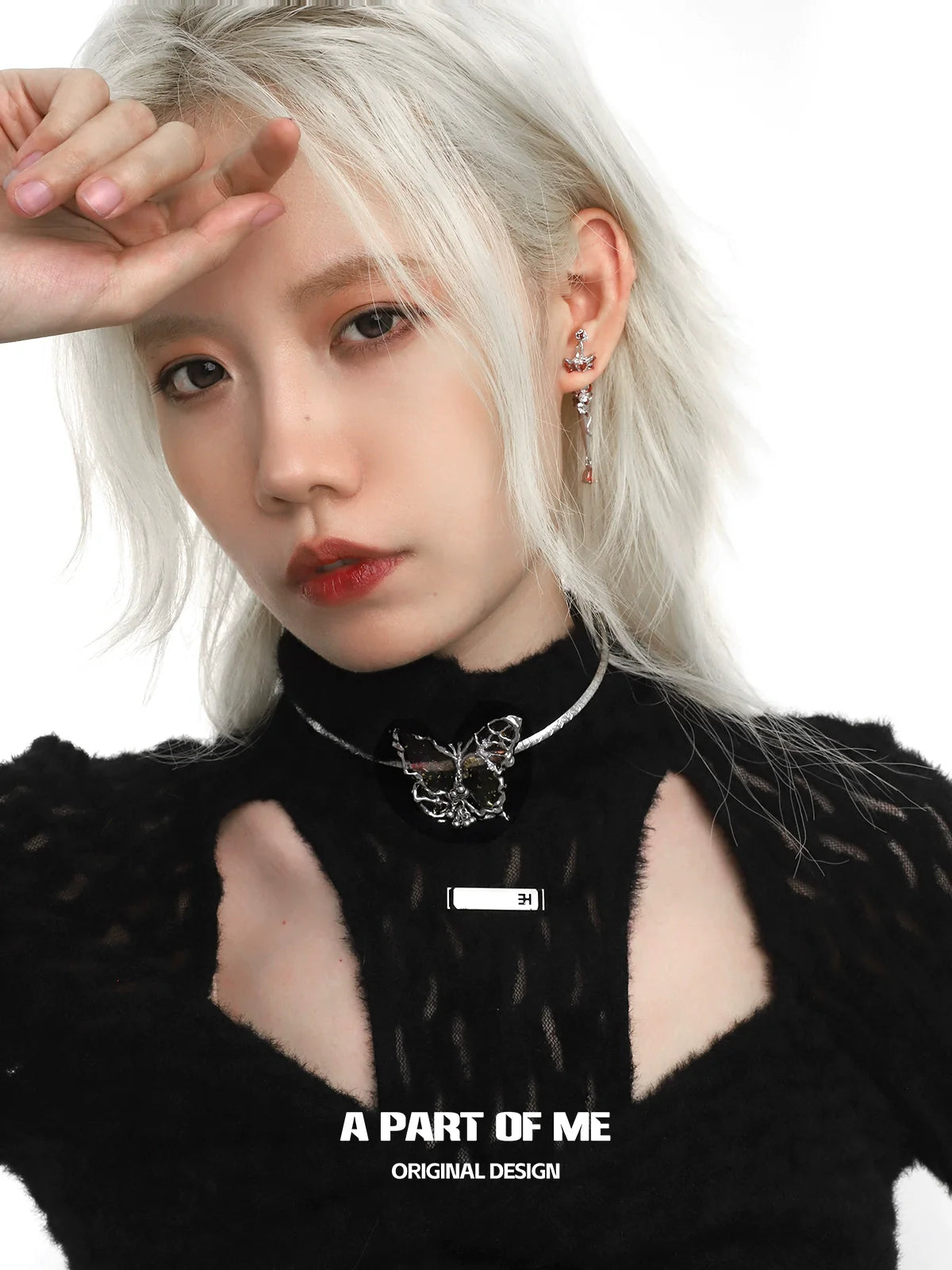 Rose Sword Piercing Earrings