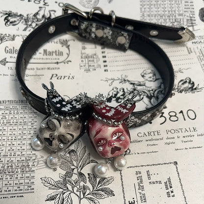 Choker-Ersan Tongsheng Original Niche Design Advanced Sense Dark Niche Design Dark Necklace Punk Asian Choker