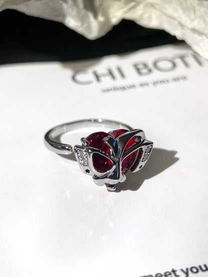"Bloody Mask" Wrap Ring