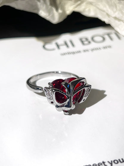 "Bloody Mask" Wrap Ring