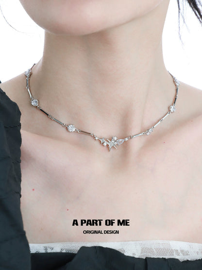 Diamond Love Stars Necklace