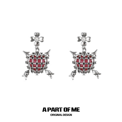 Thorn Heart Gothic Earrings