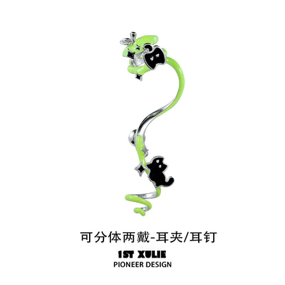 Apple Vine Cat & Dog Earrings