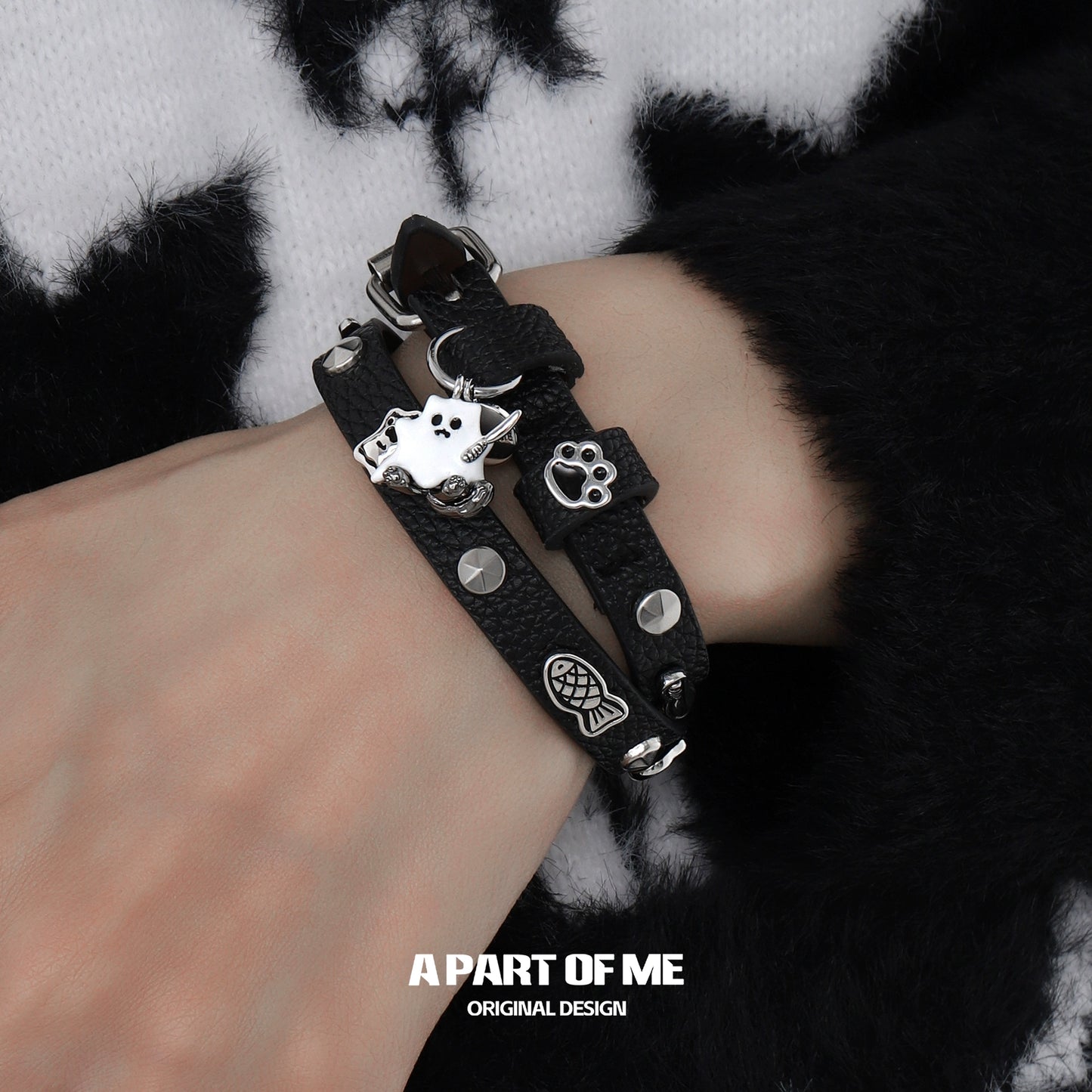 Y2K Punk Kitten Bracelet