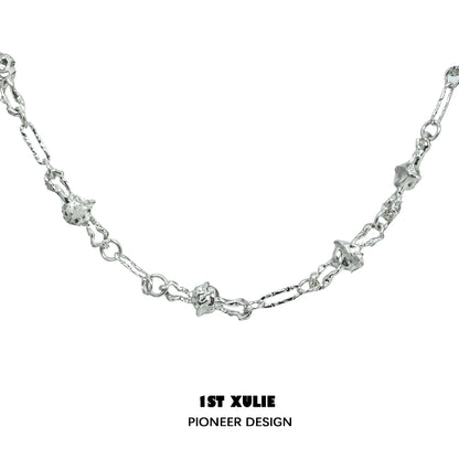 Fierce Crowned Cat Clavicle Chain
