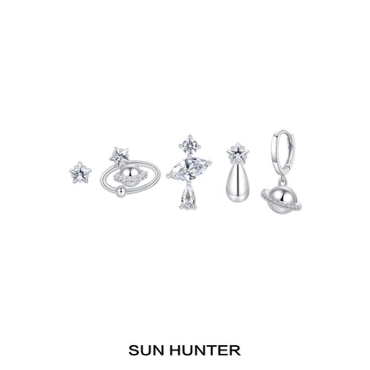 Cosmic Planet Cool Earrings Set