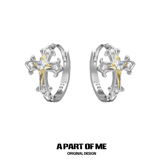 Holy Light Cross Earrings