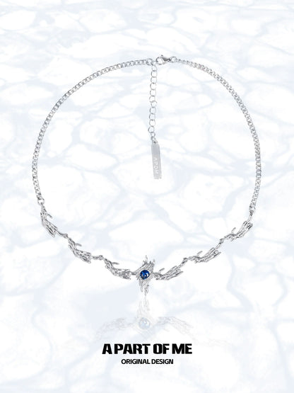Ravenclaw Wing Diamond Necklace
