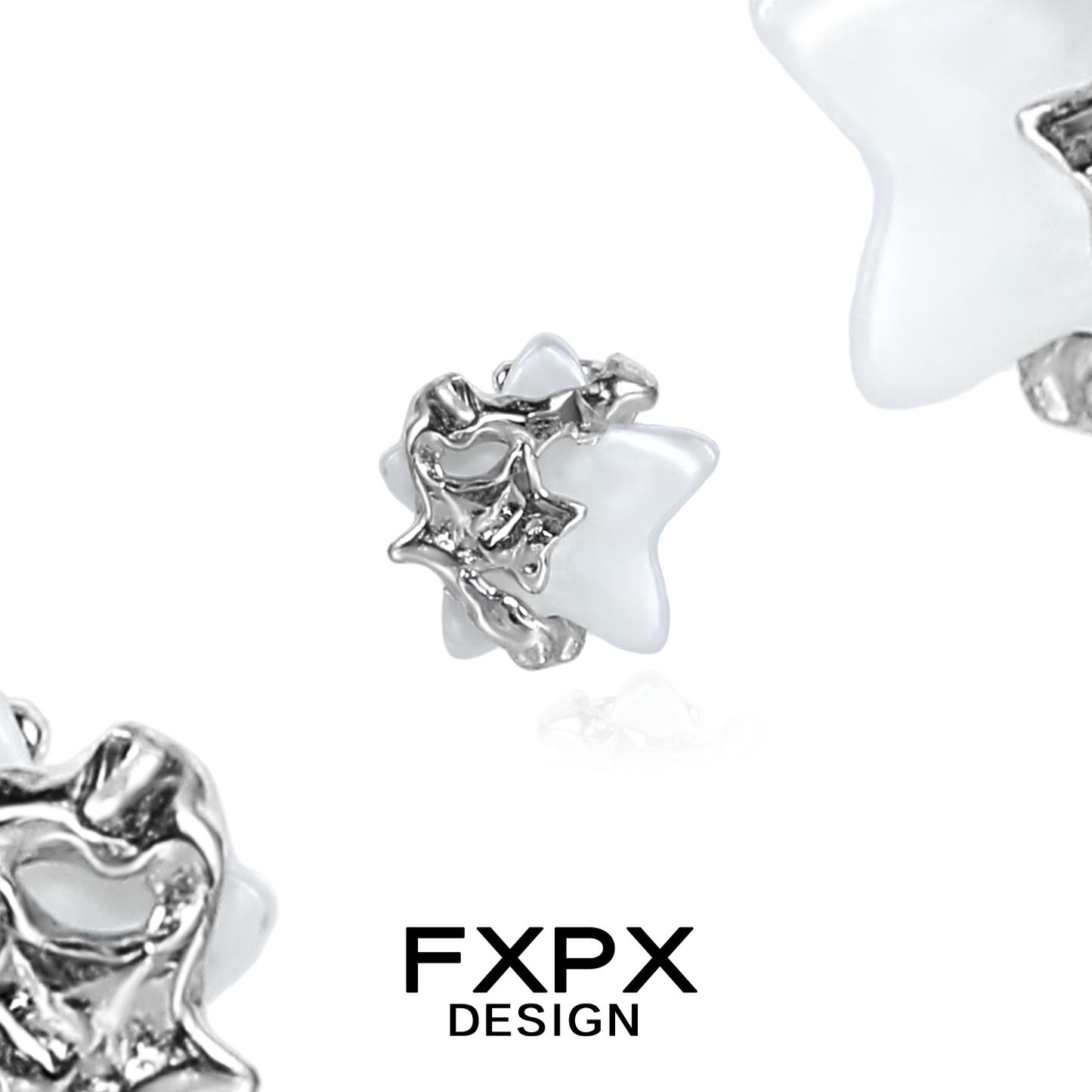 Minimalist Star Shell Earrings