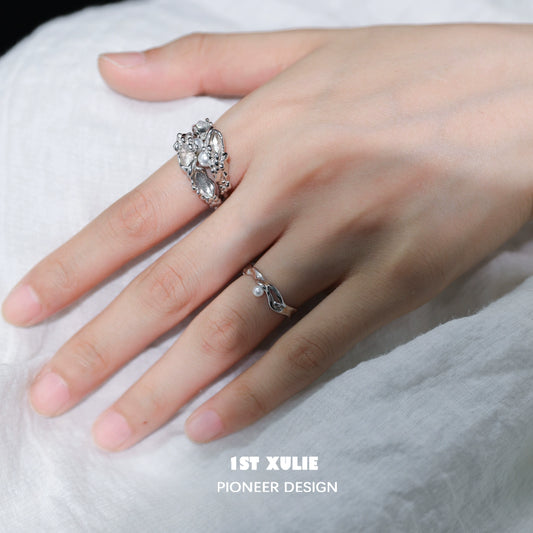 Timeless Pearl Silver Ring