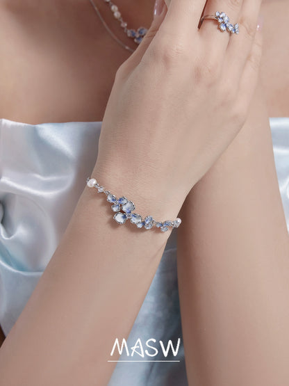 Enamel Gradient Flower Bracelet