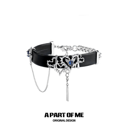 Thorned Heart Punk Bracelet