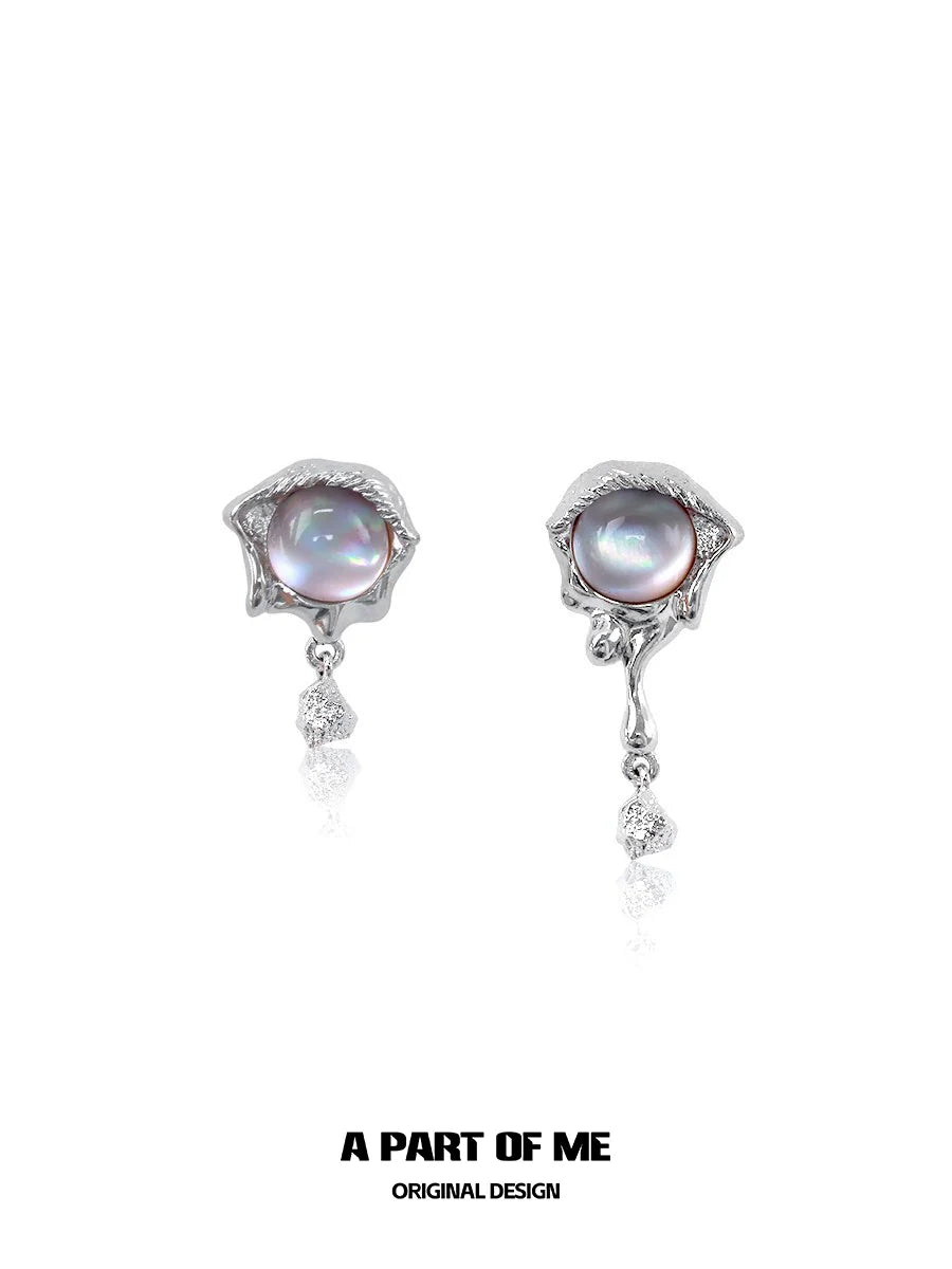 Mermaid Tear Pearl Earrings
