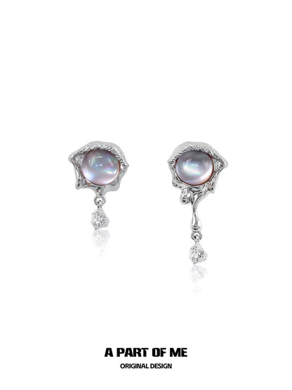Mermaid Tear Pearl Earrings