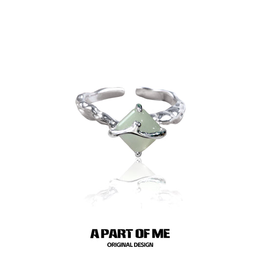 Edge of Life Silver Ring