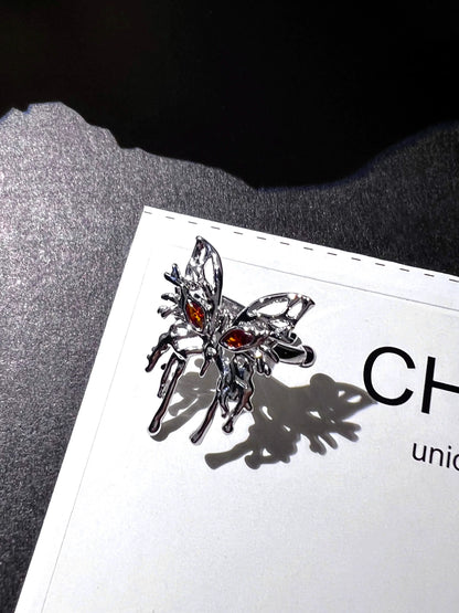 "Liquid Butterfly" Hollow Ear Cuffs