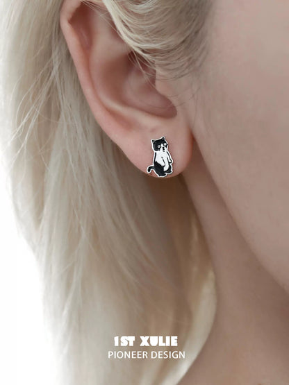 Street Art Kitty Earrings