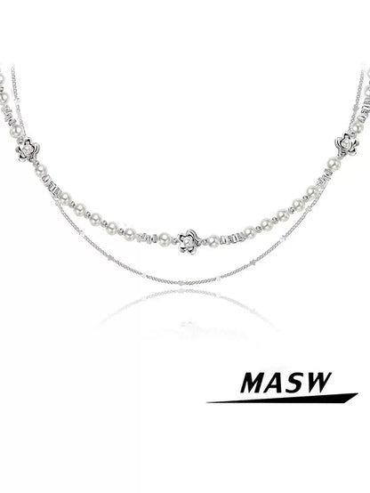 Dreamy Pearl Collarbone Chain