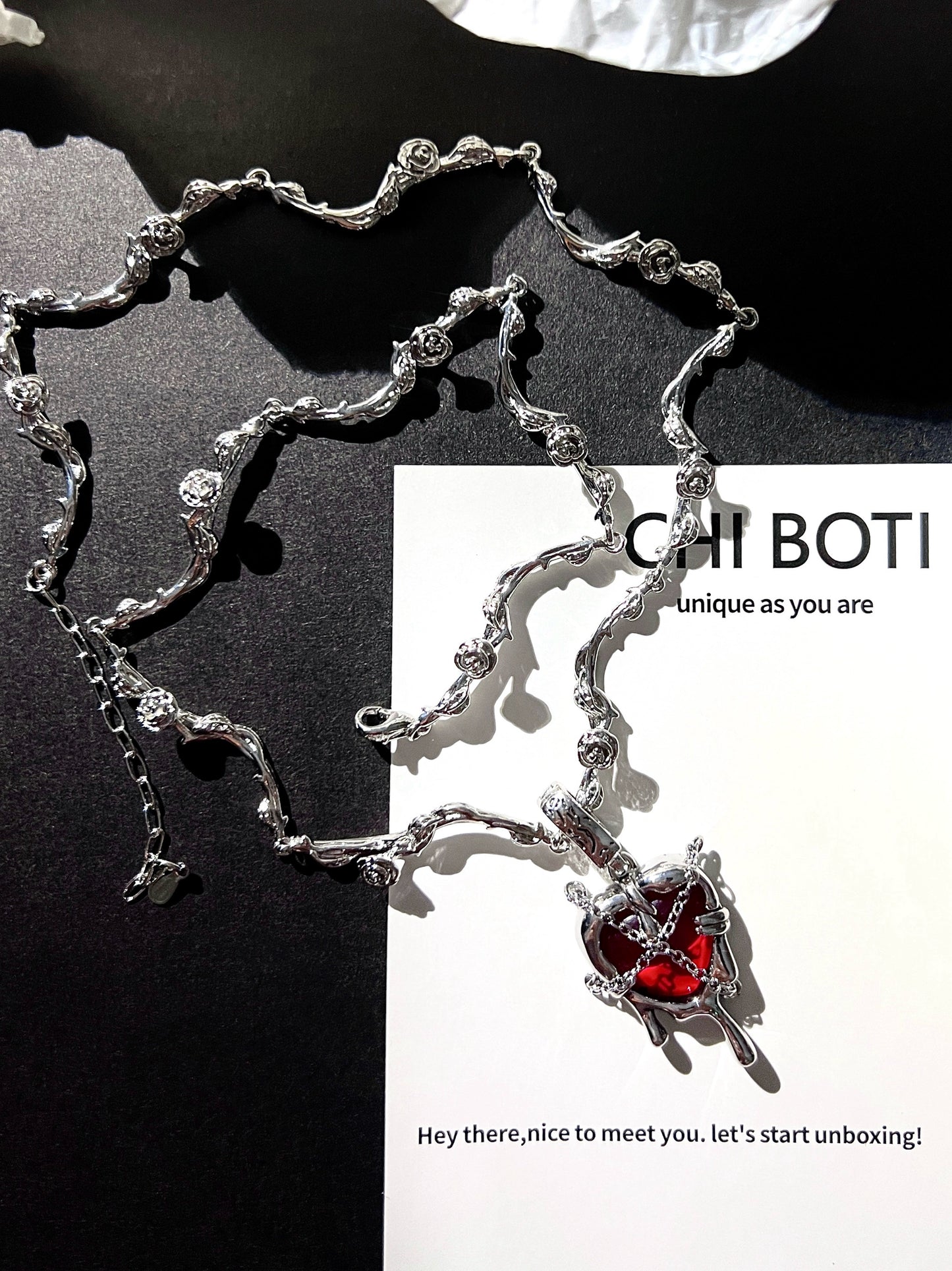 "Hell Heart" Zircon Necklace