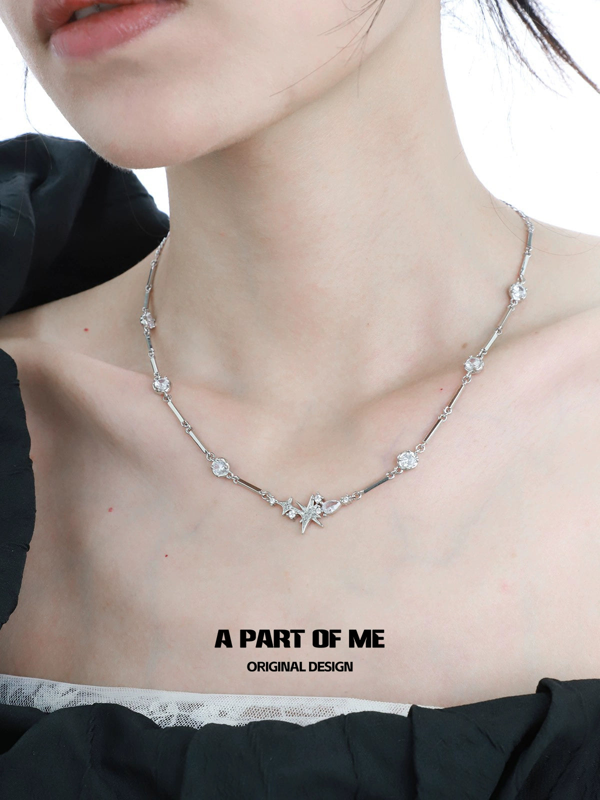 Diamond Love Stars Necklace