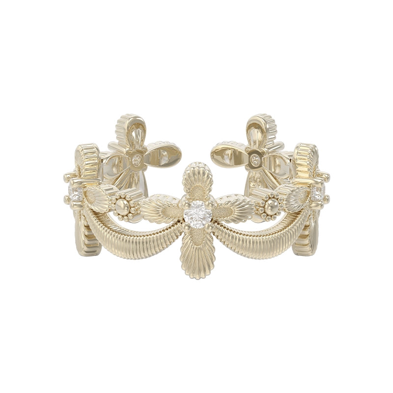 Life Pact Shimmer Cross Ring