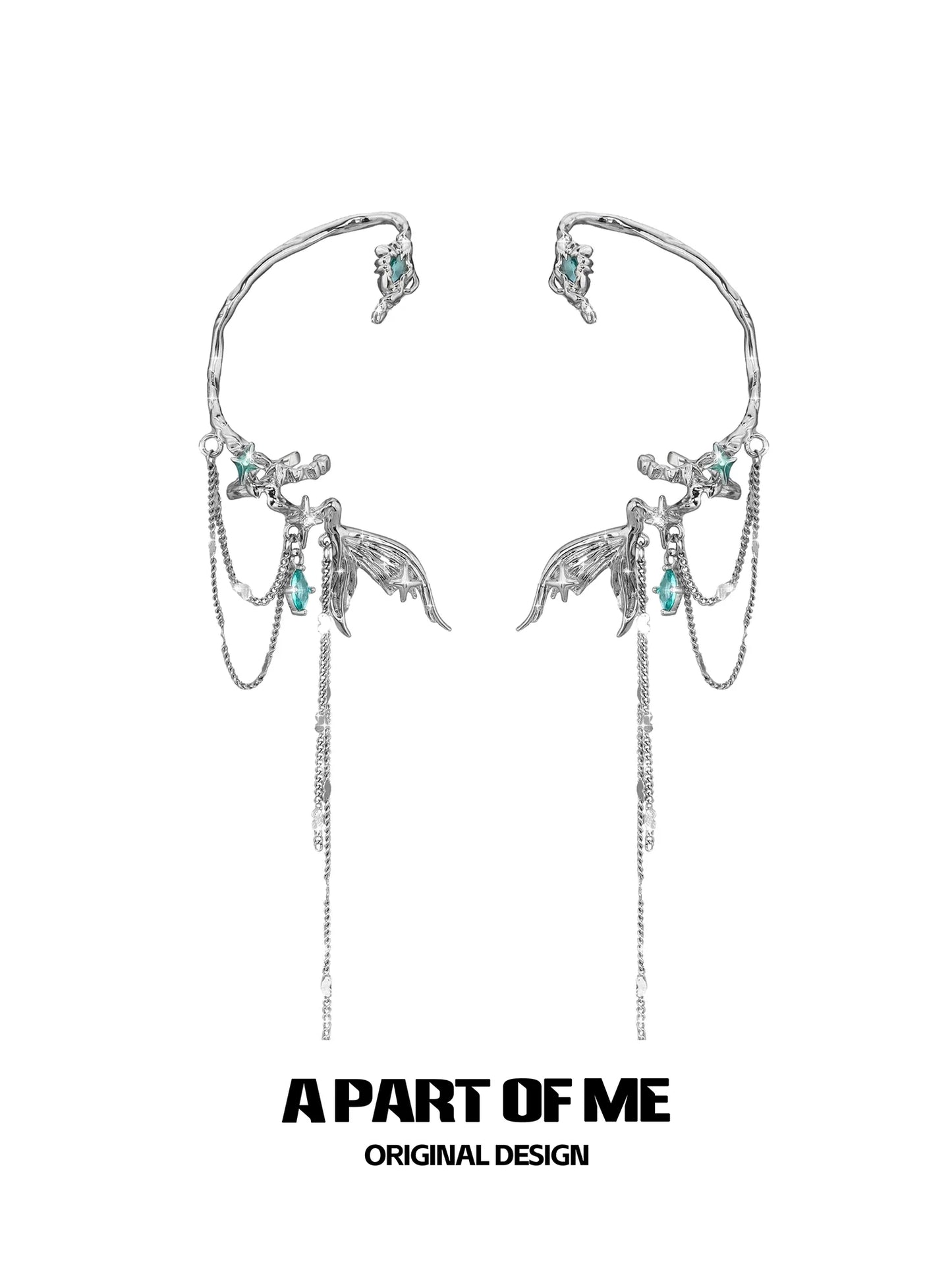 Fishtail Tassel Ear Cuffs
