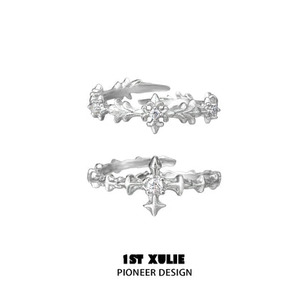 Guardian Cross Silver Couple Ring