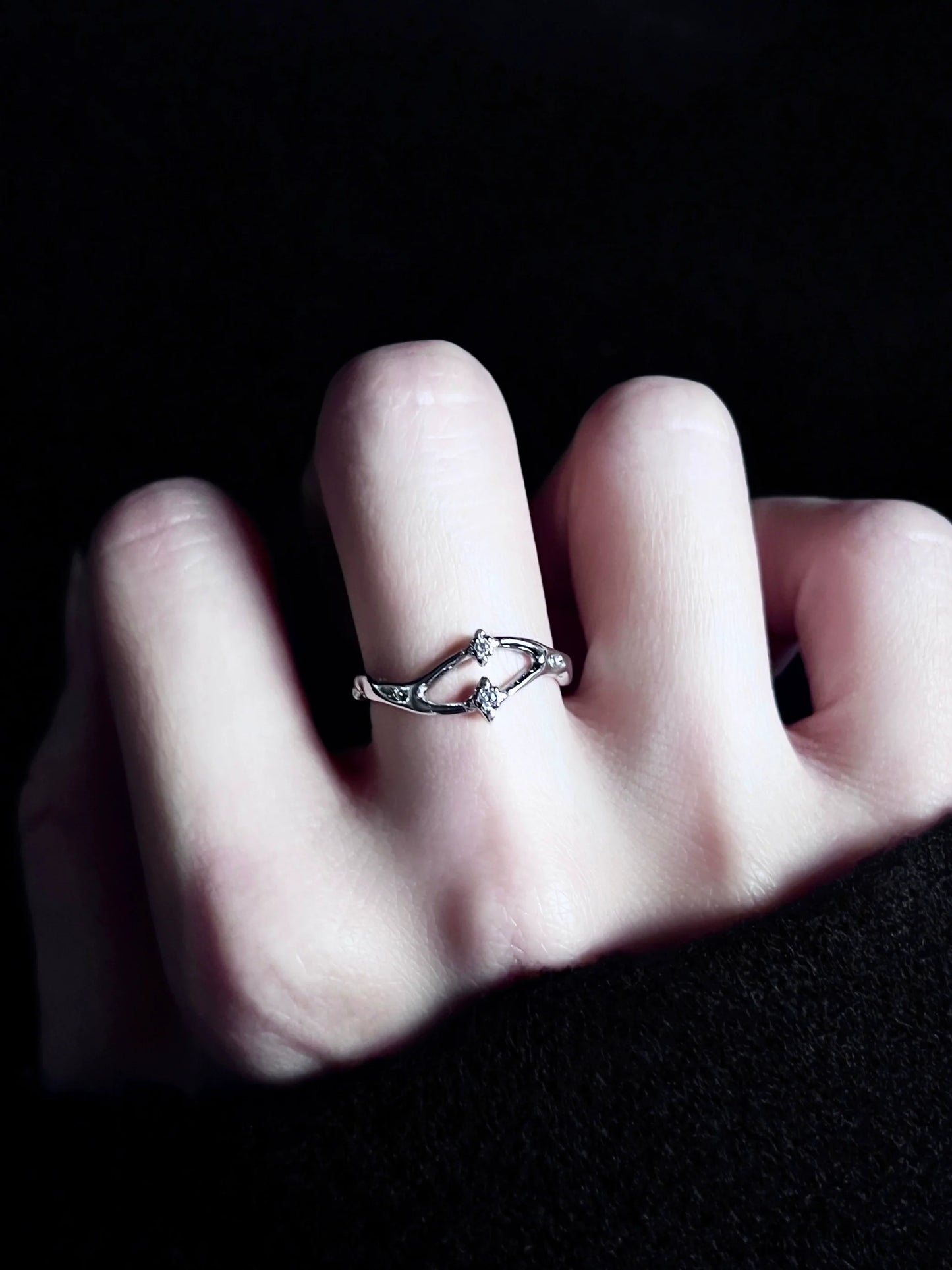 "Guardian Star" Galaxy Track Ring