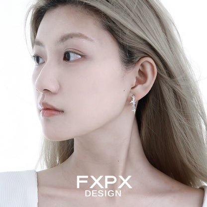 Punk Metal Butterfly Earrings