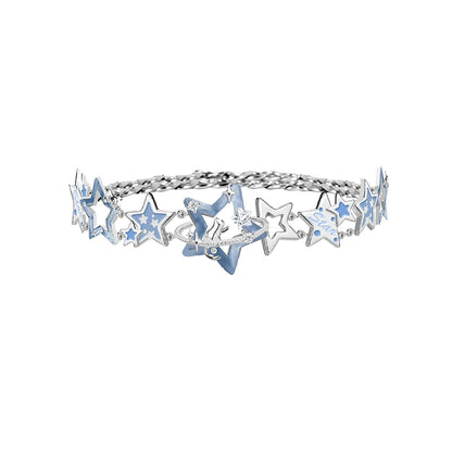 Blue Pentagram Funny Choker