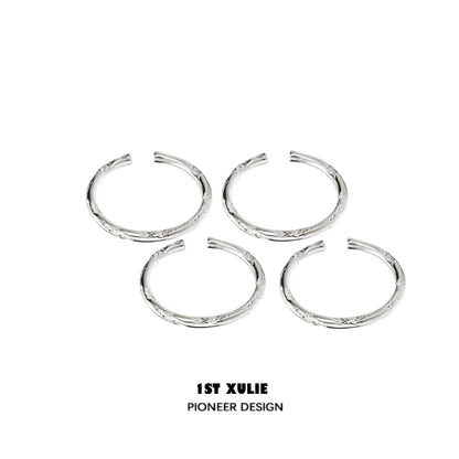 Exquisite Textured Silver Ring