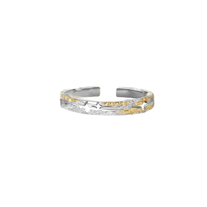 Gilded Rose & Star Ring