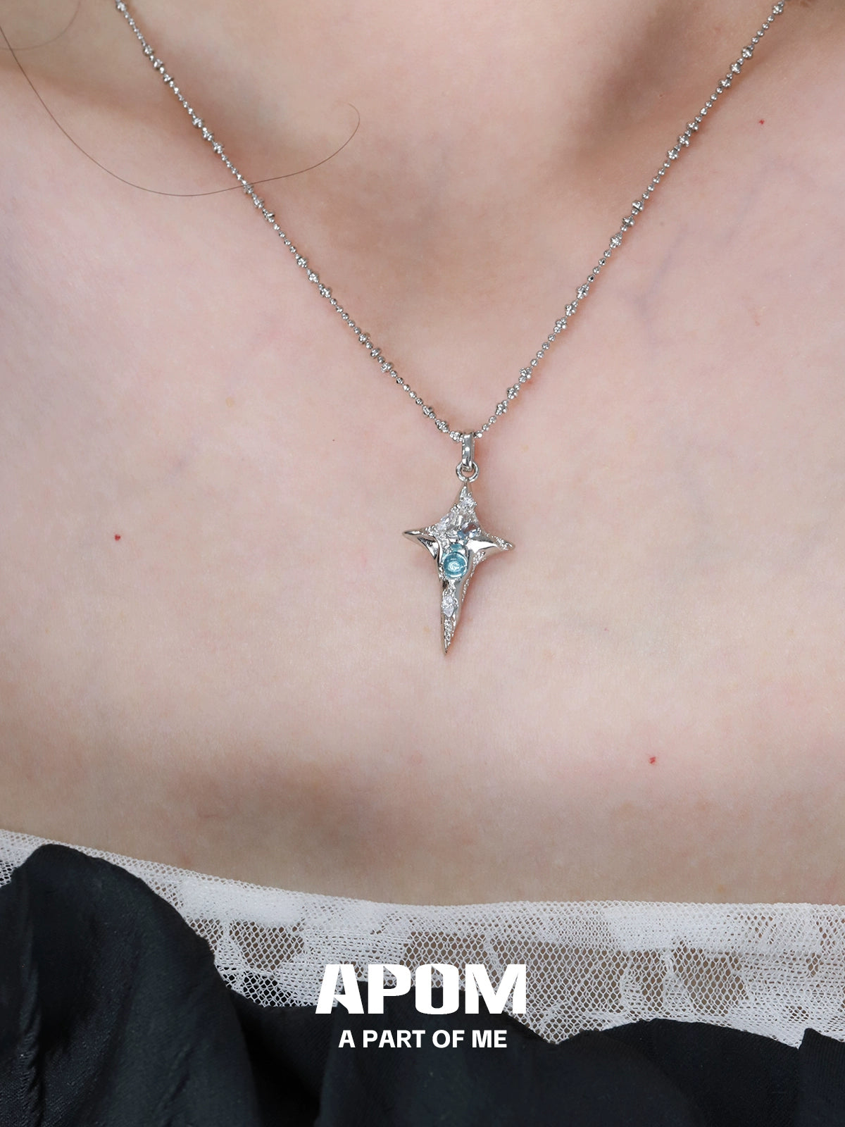 Star Diamond Silver Necklace
