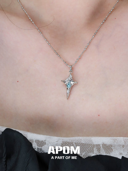 Star Diamond Silver Necklace