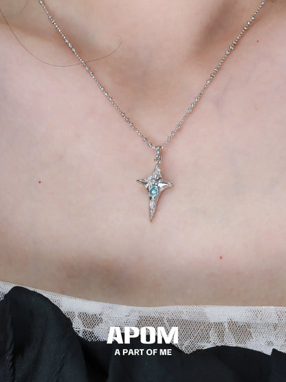 Star Diamond Silver Necklace