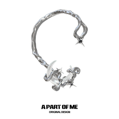 Moon Dream Silver Ear Clip